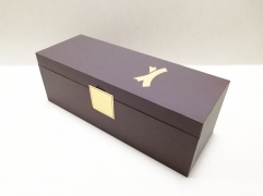 Coffee Flip box Cardboard Material Metal Plate Logo Embossed Spot UV Single Wine Box