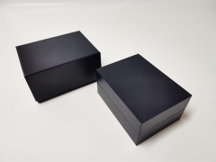 Custom Black Square Watch Box Branded fashion Watch Gift Packaging Box for Men