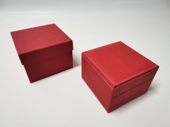 Red car line PU leather box gift display box