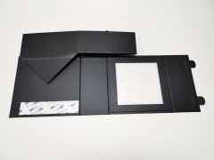 Custom Luxury Cardboard boxes design your logo Packaging Black Magnetic folding Gift Box