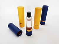 FSC Poster Paper Tube Luxury Cosmetic Tea Pot Jelly Box Packaging Cylinder Blue Lip Gloss Tube Box