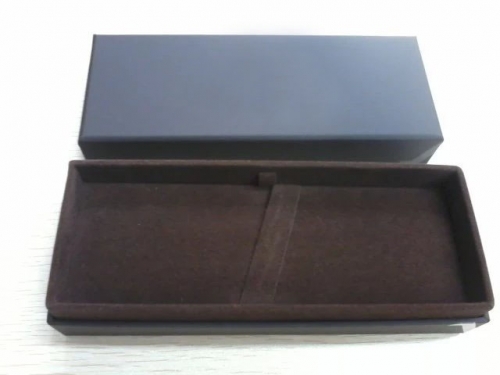 Brown Soft Touch Paper Pen box